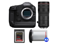 Eos R1 + Rf 70 200mm F/2.8 L Is Usm Z Preto + 1 Sandisk 128gb Extreme Pro Cfexpress Type B + 2 Canon Lp e19 + Ebook Pricedirect CANON