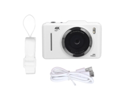Cámara Digital Compacta 4k, Cámara De Vídeo Portátil, Ideal Para Viajes Y Bolsillo