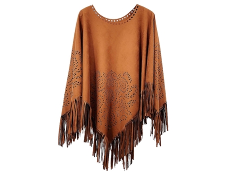 Cachecol Macia De Mulher Giecy Elegante Poncho Quente Borlas Xale (tamanho Único)