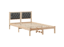 Estrutura de Cama com Cabeceira Cinza Escuro 120x200 cm MAISON EXCLUSIVE