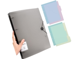 Pasta para apresentação com 4 argolas, 220 folhas, tamanho carta, organizador de documentos, pasta para materiais.