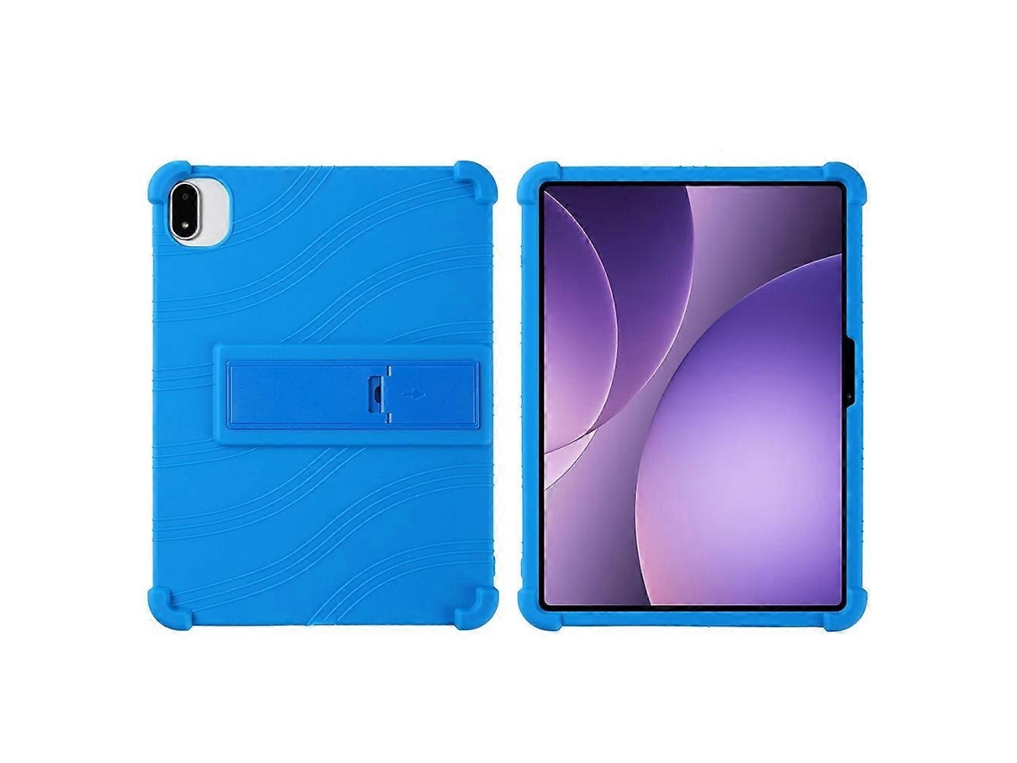 Capa Protetora Para Tablet, Com Suporte Ajustável, Material De Siliconedarkblue