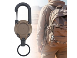 Porta crachá Retrátil Reforçado com Cordão de Aço 60 Cm, Suporte para Identificação GOKOCO