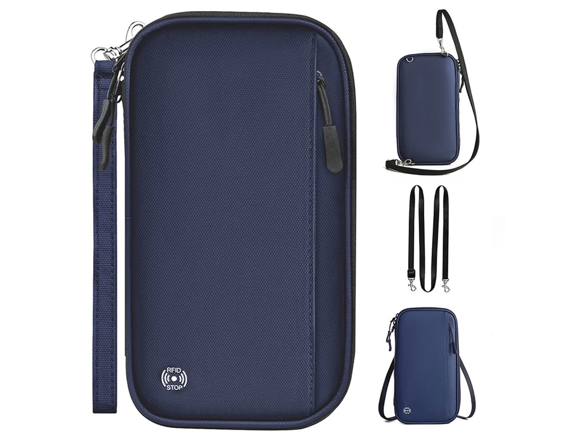 Porta passaporte com Proteção Rfid, Viagem em Família AQUAFORGE