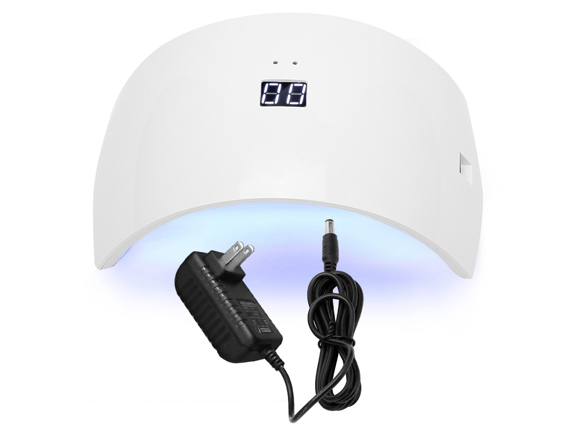 Lâmpada Uv Led Profissional 24w Para Unhas Com Secador E Tela Lcd