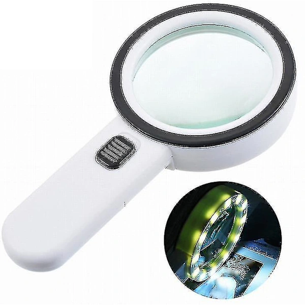 Lupa de Aumento 30x com Luz Led BRILVIBERA