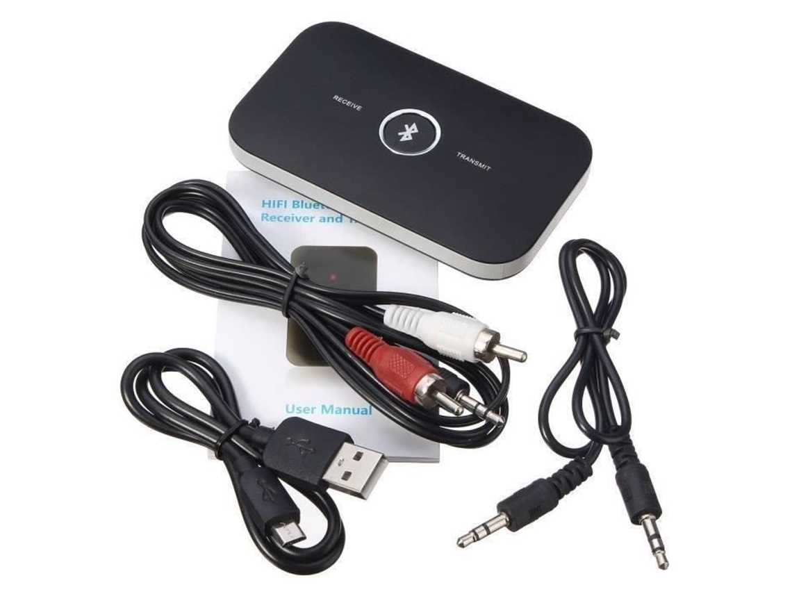 Hifi Sem Fio Bluetooth 2 em 1 Receptor Transmissor de Áudio 3 5 Mm Adaptador de Música Rca ZHIKE