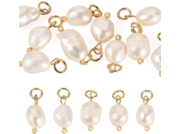 Conjunto De 10 Beleiras Naturais De Pérola Para Adereços De Diy