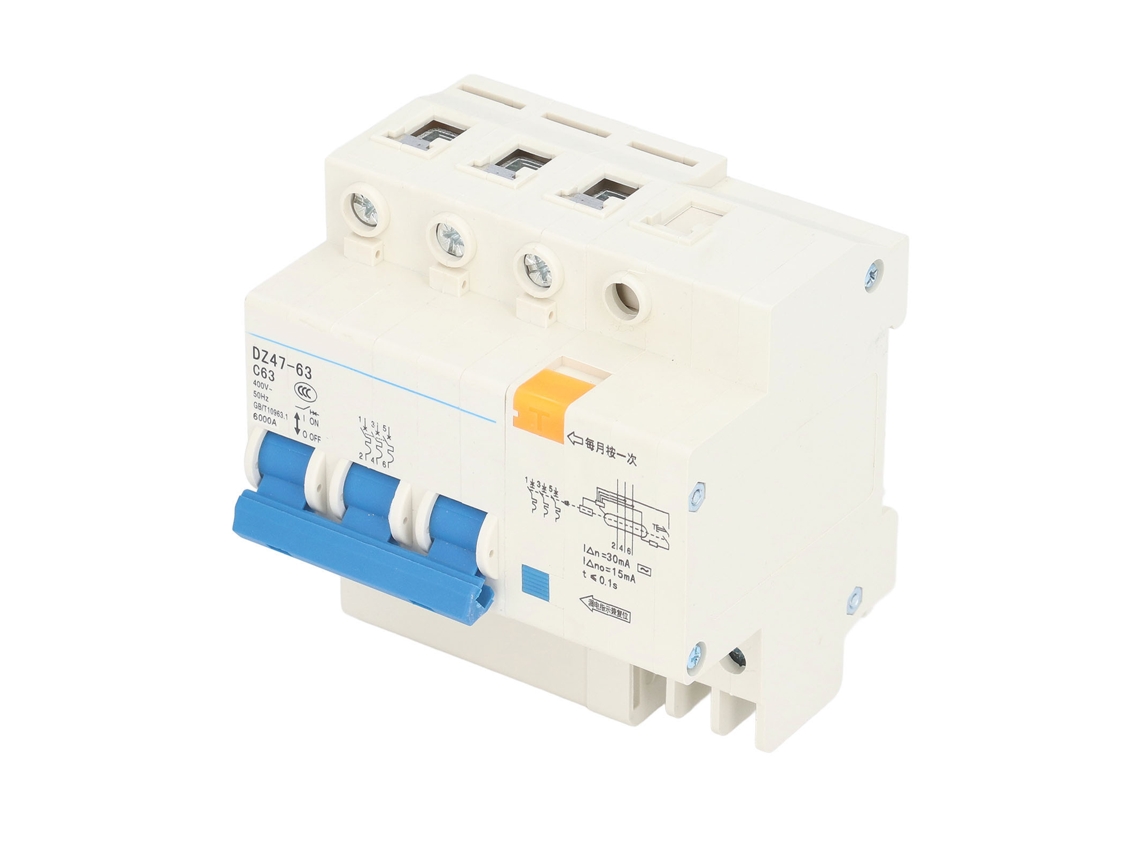 Laxiscreed Disjuntor Miniatura 3p+n Com Proteção De Parede Lêter Ou Residual, Proteção Contra Sobrecarga