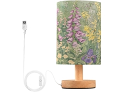 Luminária De Cabeceira Vintage Em Led Com Portas Usb, Luminária De Leitura, Luminária De Mesa Para Quarto Com Cúpula