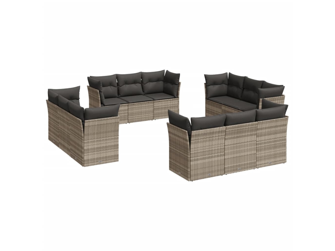 Garden Sofa Set, Garden Sofa Sets Vidaxl Cinzeto Rattan / Vime (n/a)