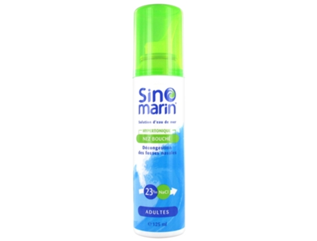 Solução de água do mar para adultos com nariz entupido 125 ml SINOMARIN