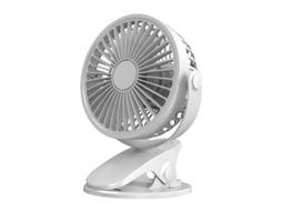 Ventilador com Base de Carregamento Usb, Mini ventilador de Secretária Branco