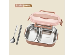 Lancheira Bento À Prova de Vazamentos para Adultos Lancheira e Talheres e Bolsa-1L LUUCOZK