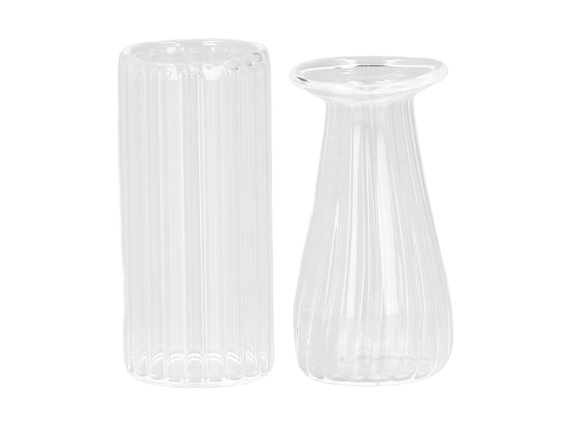 Mali vaso de Vidro Miniatura 1:12 para Casa de Bonecas Decoração Paisagismo Acessório