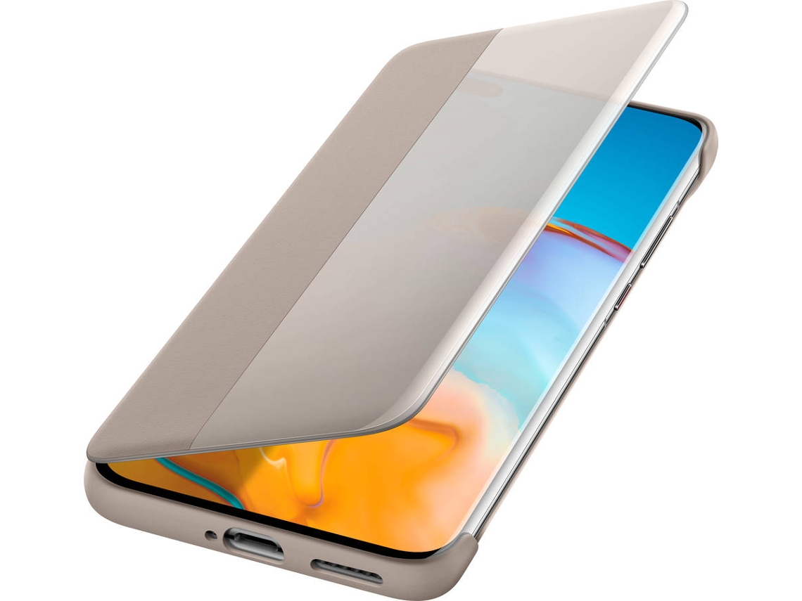 Capa HUAWEI P40 Pro Flip View Caqui