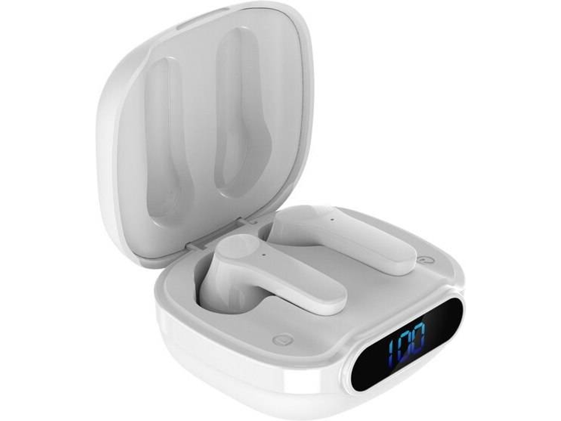 Auriculares Bluetooth True Wireless L52-2 (In Ear - Microfone - Branco)