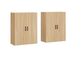 Conjunto de 2 Armários de Parede Carvalho Sonoma 69,5x34x90 cm MAISON EXCLUSIVE
