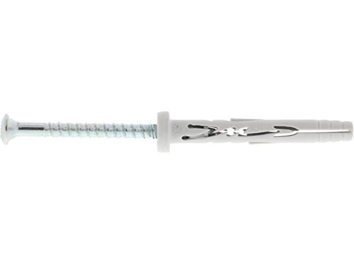 Âncora de Martelo de Nylon e Parafuso de Prego Zincado Hit M 6X65/40 P Caixa de 100 050122 SPIT