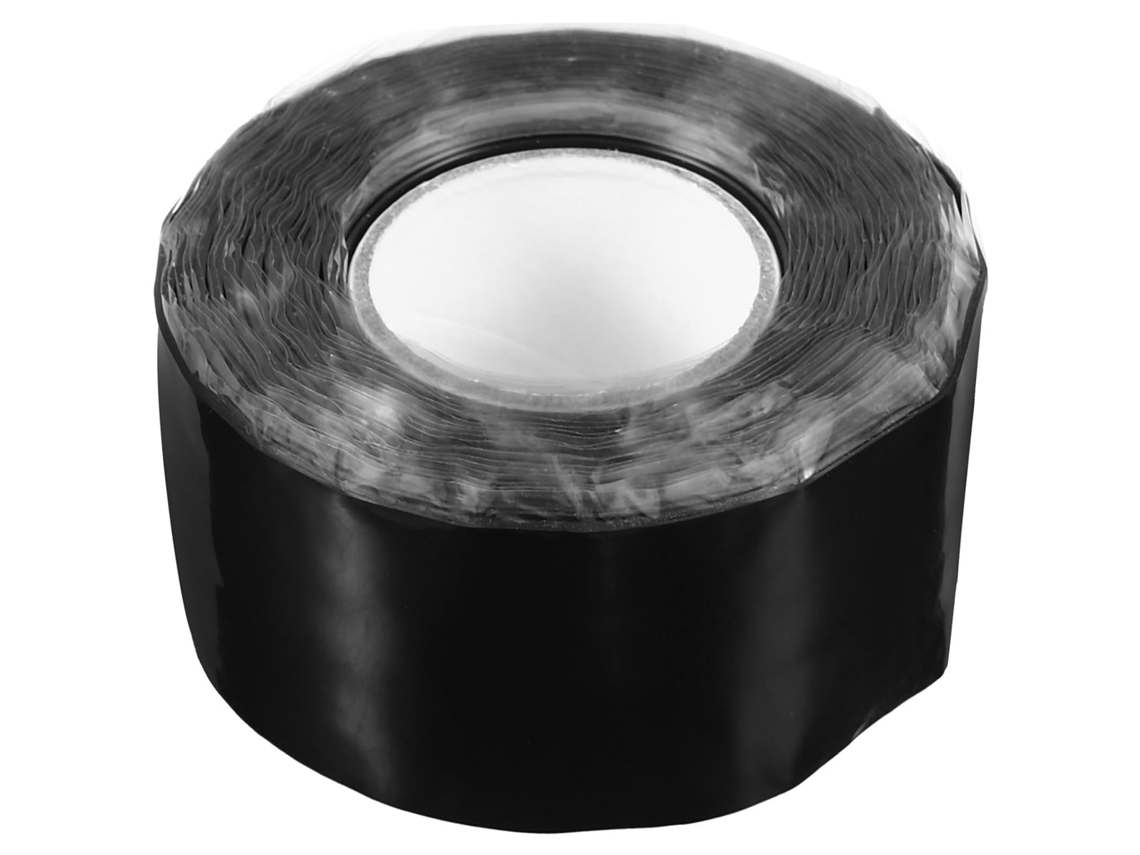 Fita De Vedação Silicone Preta Stobok Para Reparo Vazamentos Em Tubula