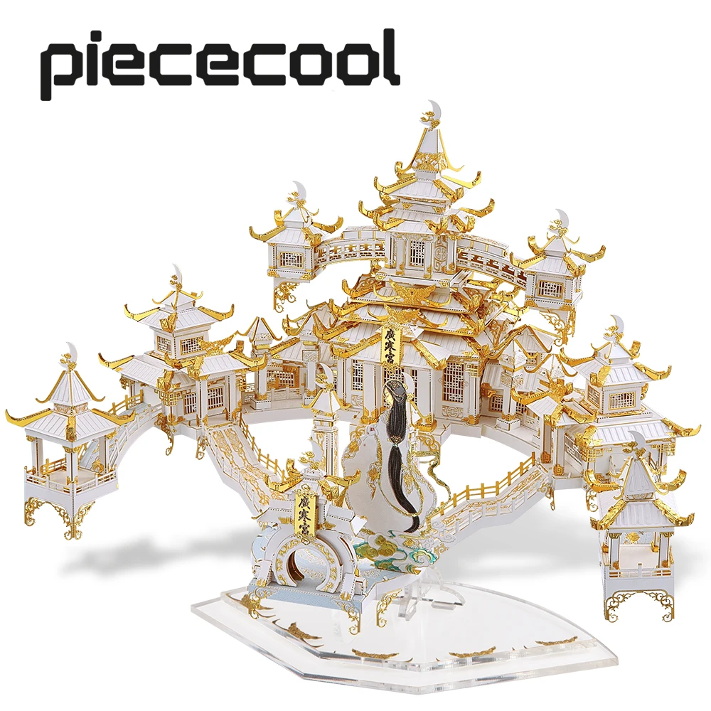 Quebra-cabeça 3d De Metal - Modelo Para Montar Do Palácio Da Lua