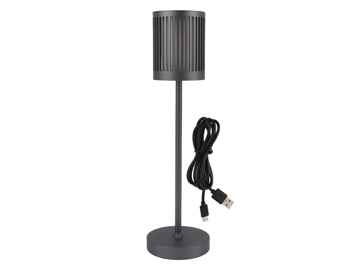 Rebe-lâmpada De Mesa Sem Fio Led Ajustável Por Toque Recarregável 5000mah Operada Por Bateria Impermeável Cinza Para Interior E Exterior