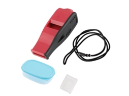 Silbato deportivo ligero y ajustable con sonido claro, rojo y negro S/MARCA