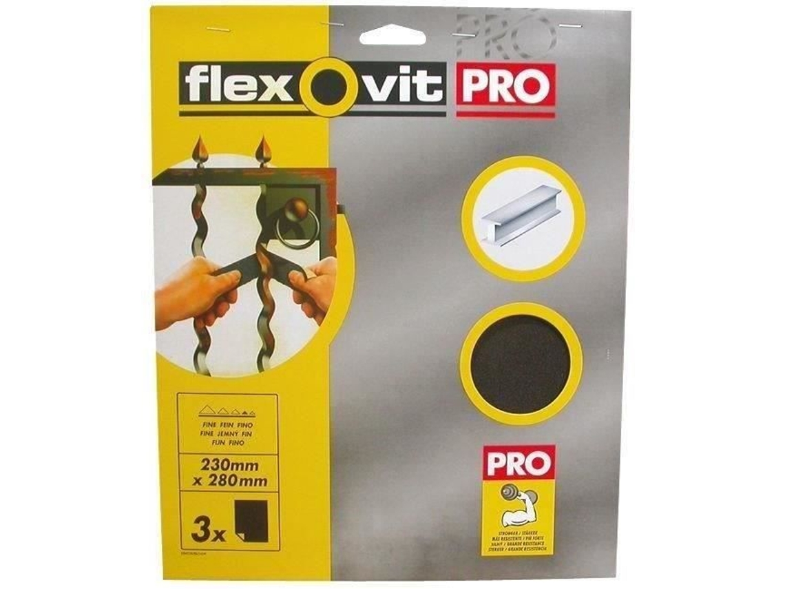 Conjunto De 3 Panos De Esmeril Grande Flexovit