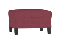 Footstool, Footstools Vidaxl Vermelho Tecido (60 X 50 X 41 Cm)