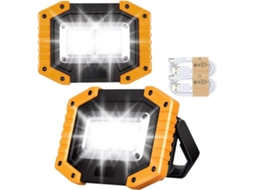 Refletor Led De Trabalho 30w Recarregável Usb Magnética 3 Modos Ip65