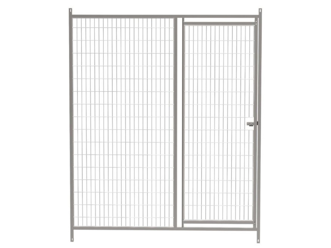 Frente De Malla 3x10cm Con Puerta Para Boxes De Cachorros 150x185 Cm | Perrera Canina Eco
