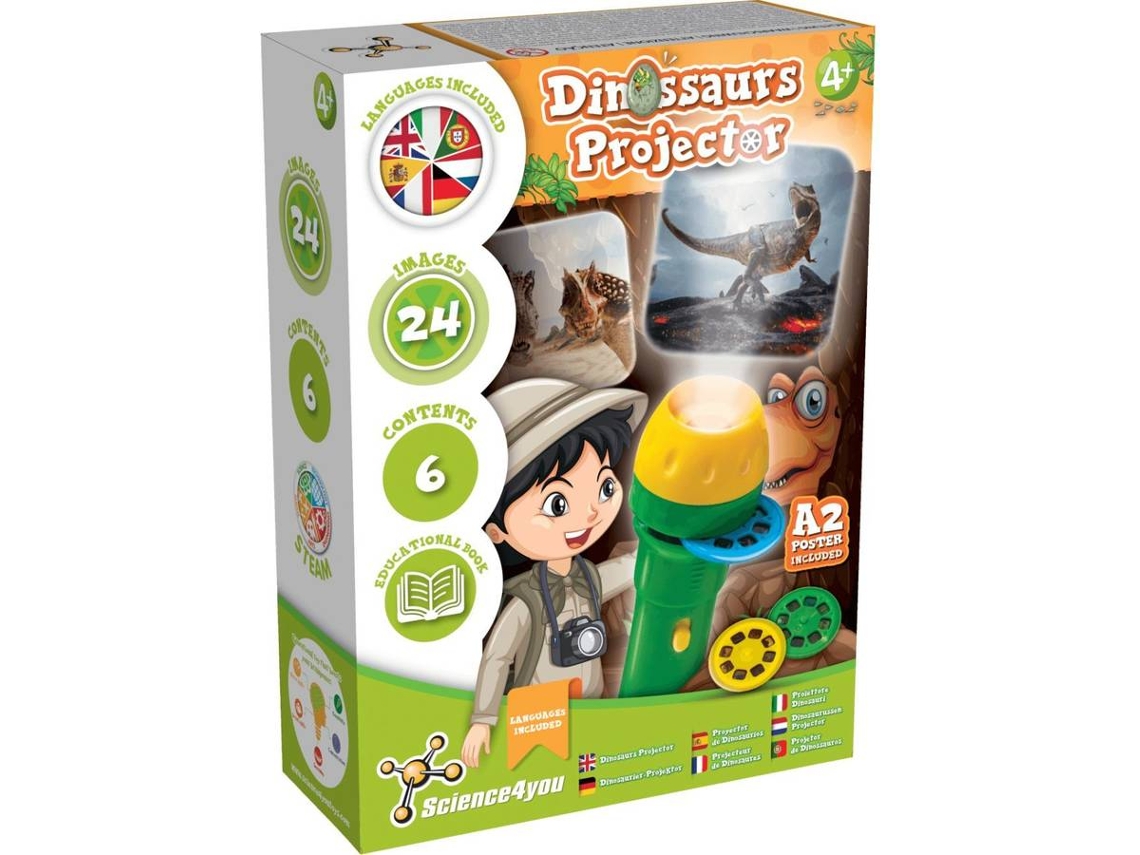 Jogo Educativo SCIENCE4YOU Projetor Dinossauros (Idade Minima: 4 anos)