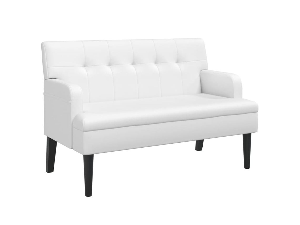 Bench, Benches Vidaxl Branco Couro Artificial (n/a)
