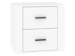 Bedside Cabinet, Bedside Cabinets Vidaxl Branco Madeira Processada (n/a)