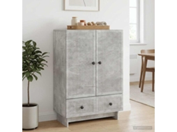Vidaxl Buffet Cinzento Concreto 66 X 34,5 X 95 Cm Madeira Engenheirada