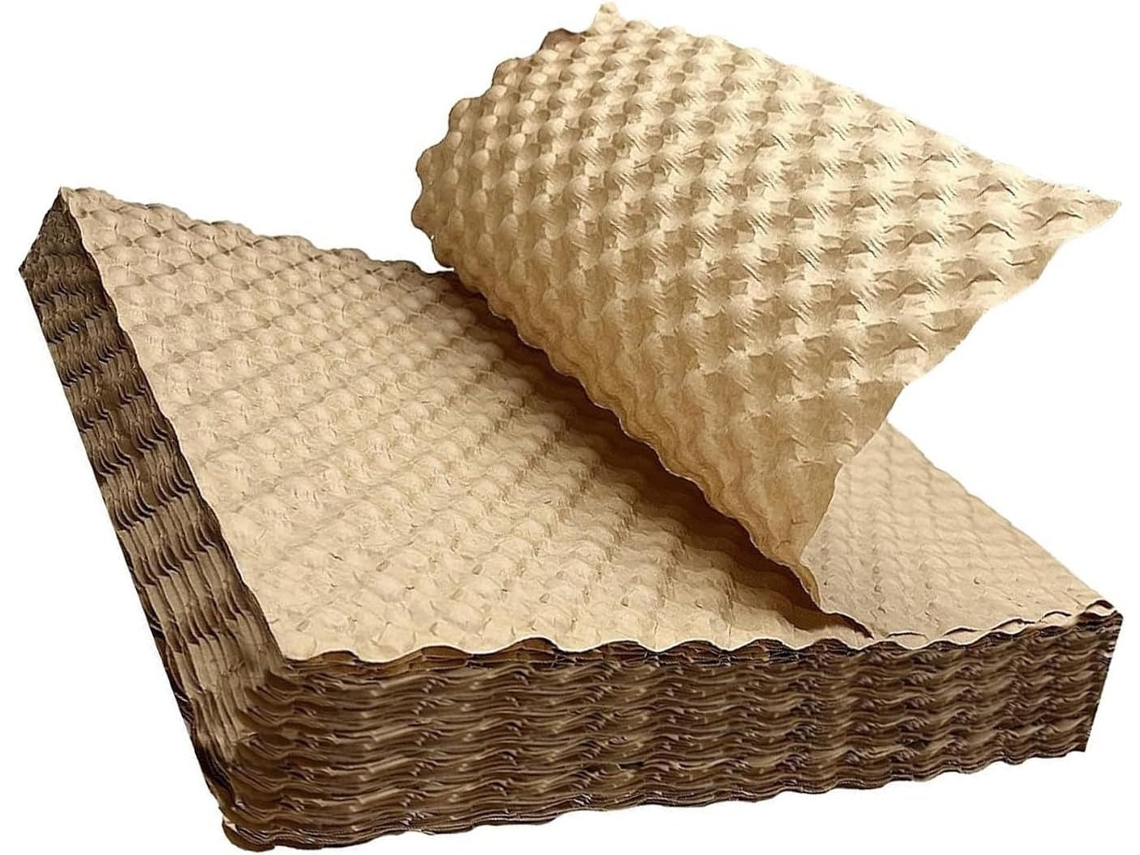 Pacote Com 100 Folhas De Plástico Bolha Para Embalar, Transportar E Proteger Materiais Frágeis Plástico Bolha Reciclável.