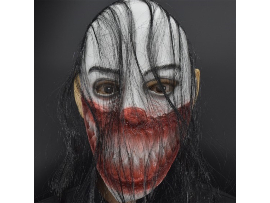 Halloween Horror Face Hood Máscara de Terror Feminina/Estilo J NANA