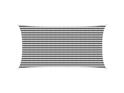 Vidaxl Vela De Sombra Antracite E Branco 2,5 X 5 M Hdpe