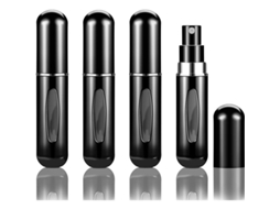 2026 4 Peças de Atomizadores de Perfume Recarregáveis de 5ml, Garrafas Portáteis para Viagens e Saídas, Dispensadores Anti fugas