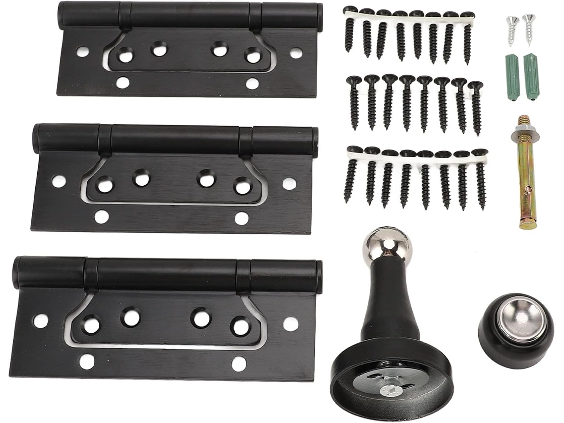 Conjunto De Dobradiças De Metal Para Porta De 5 Polegadas, Silenciosas, Com Rolamento.