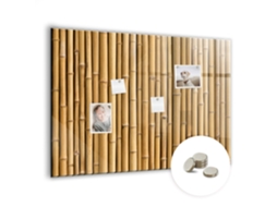 Quadro Magnético Varas De Bambu Para A Cozinha Espelharte (100x70 Cm)