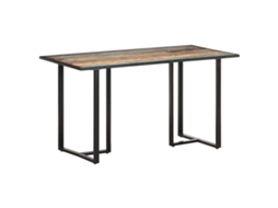 Vidaxl Mesa De Jantar 140 Cm Madeira Recuperada Maciça