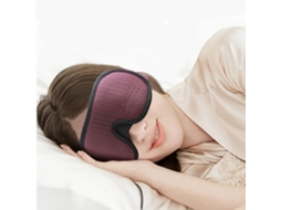 Máscara de Dormir Vermelha, em Malha de Seda 3d, Respirável e Confortável AQUAFORGE