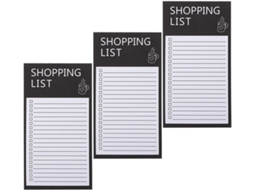 Bloco De Notas Em Papel Preto Para Lista De Cursos Magnéticos 3 Livres Folhas Destacáveis Bavure