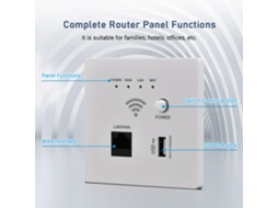 Roteador Wifi 300m Embutido na Parede com Tomada Usb e Criptografia Wps
