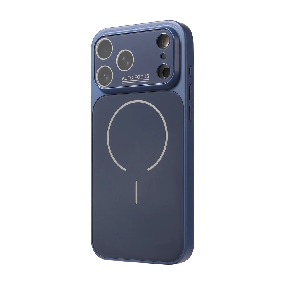 Capa Protetora Magnética Magsafe Para Iphone (iphone 14 Pro Max, Azul), Compatível Com Carregamento Sem Fio.