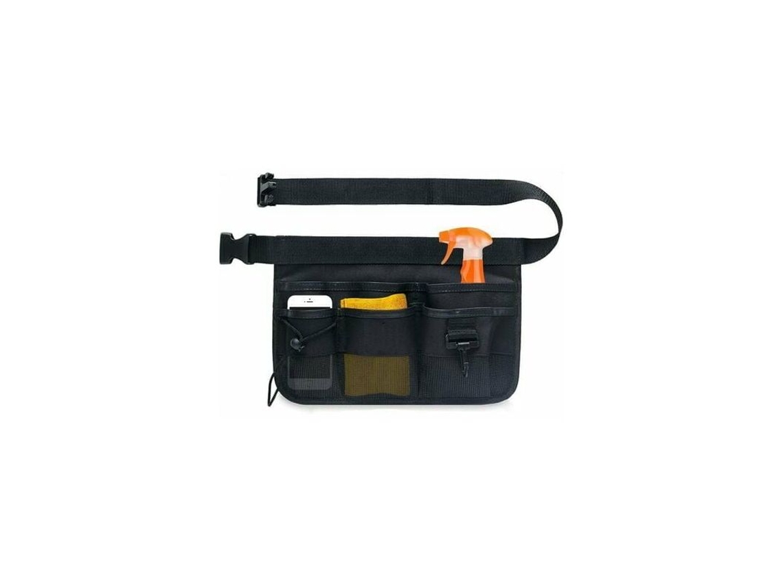 Bolsa Porta-ferramentas, Em Tecido Oxford, Vários Bolsos, Cor Preta, Ajustável, Para Jardinagem, Floricultura, Poda E Trabalhos Manuais