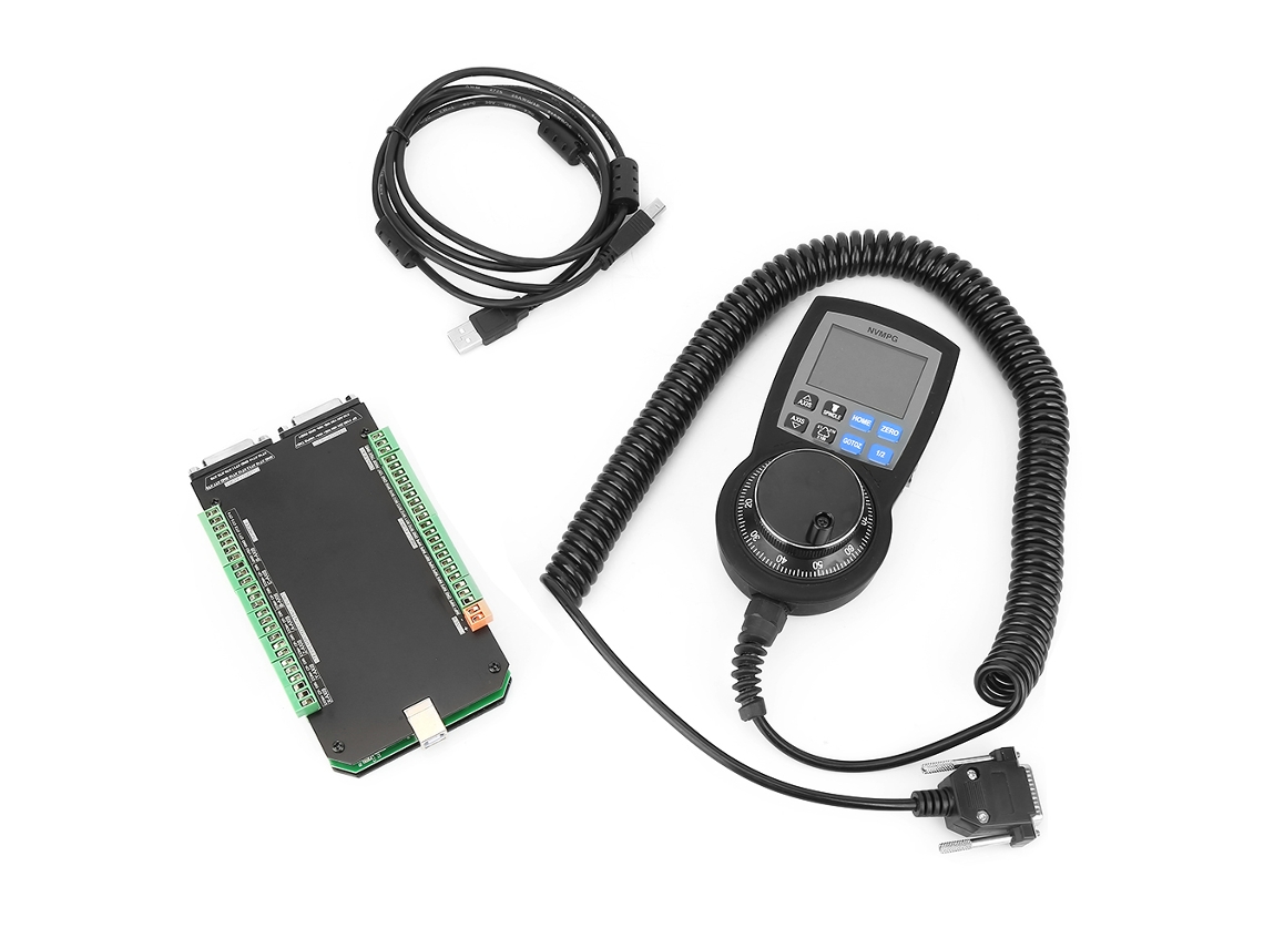 Controlador Cnc Nvcm 4 Eixos com Gerador de Pulso Manual