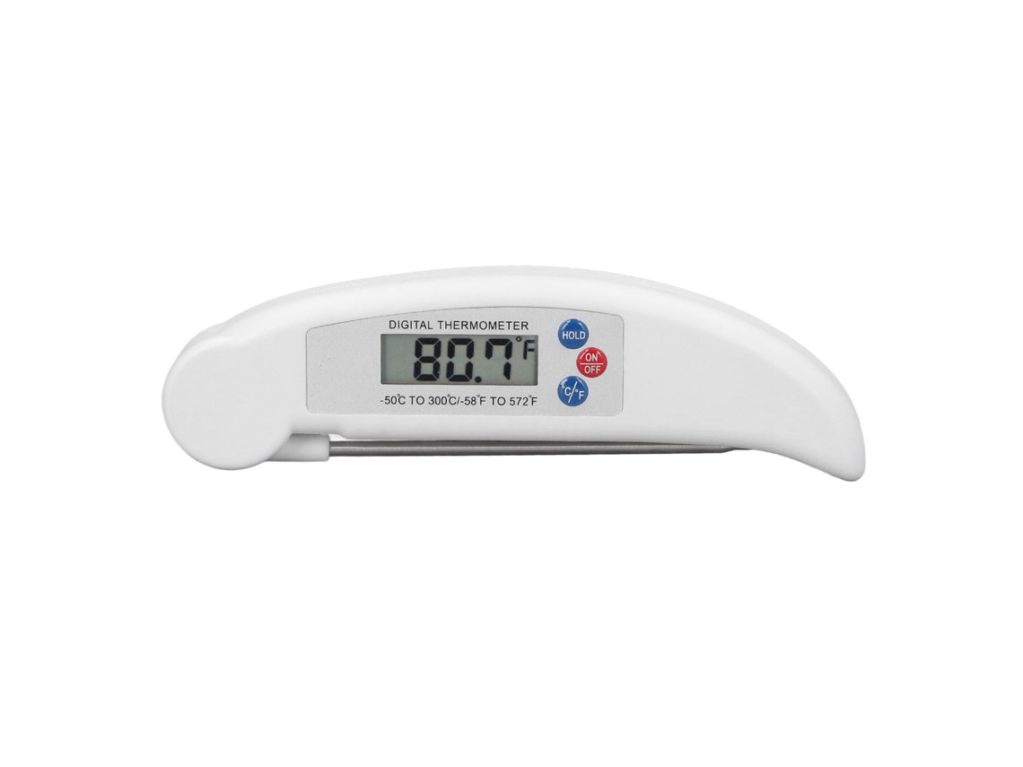 Termômetro Digital de Carne com Sonda Dobrável para Cozinha Medição Rápida de Temperatura