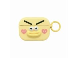 Estojo Para Fones De Ouvido Airpods Pro Com Estampa De Emoticons 3d Moderna E Toque De Pele.